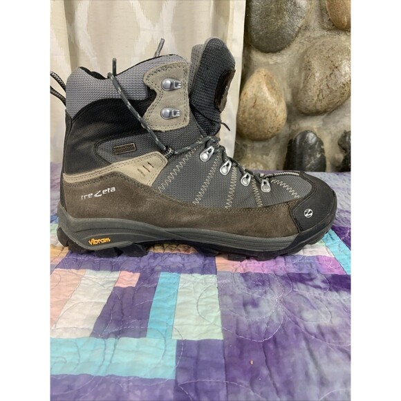 TREZETA Mens 10.5 Inca Waterproof Vibram Leather Walking Hiking Shoes Boots - Picture 9 of 16